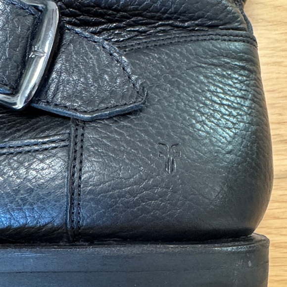 Frye Natalie Mid Lug Engineer boot, shearling lined - Picture 13 of 14